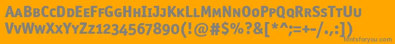 OfficinasanmdscitcttРџРѕР»СѓР¶РёСЂРЅС‹Р№ Font – Gray Fonts on Orange Background