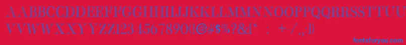 BbPetieBoyMedium Font – Blue Fonts on Red Background