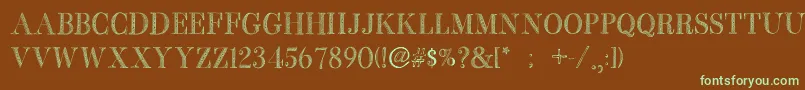 fuente BbPetieBoyMedium – Fuentes Verdes Sobre Fondo Marrón