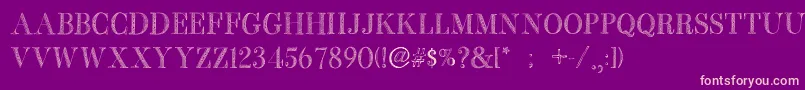 BbPetieBoyMedium Font – Pink Fonts on Purple Background