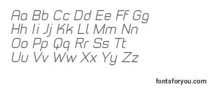 Обзор шрифта TypoStyleLightItalicDemo