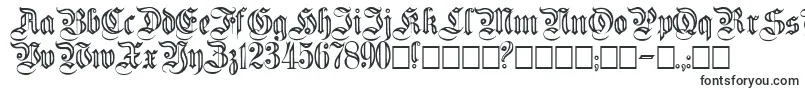 Шрифт Flutedgermanica – шрифты с фиксированной шириной