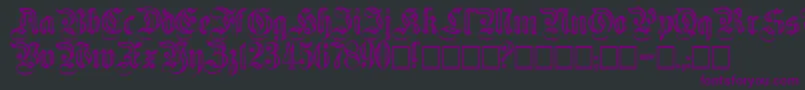 Flutedgermanica Font – Purple Fonts on Black Background