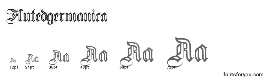 Flutedgermanica Font Sizes