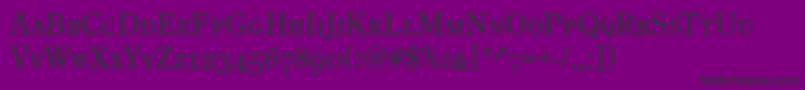 CenturyOldStyleCapsRegular-Schriftart – Schwarze Schriften auf violettem Hintergrund