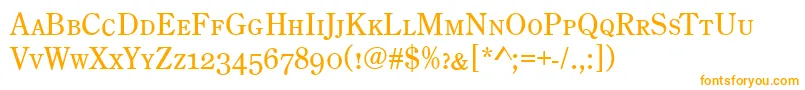 CenturyOldStyleCapsRegular Font – Orange Fonts on White Background