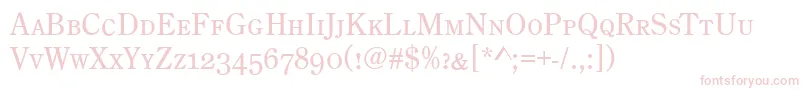 CenturyOldStyleCapsRegular Font – Pink Fonts on White Background
