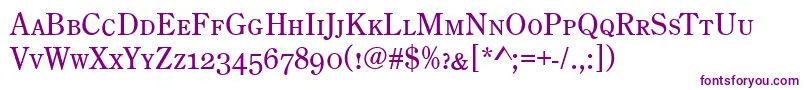 CenturyOldStyleCapsRegular Font – Purple Fonts on White Background