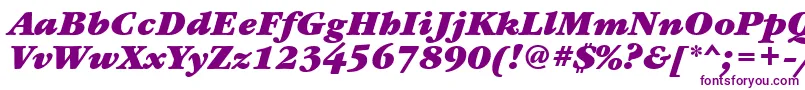 GaramondbookettBolditalic Font – Purple Fonts on White Background