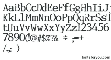 Incognitype font – print Fonts
