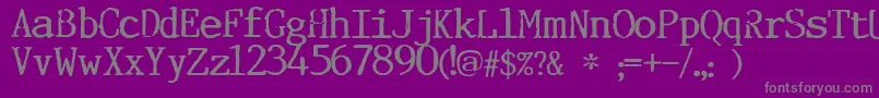 More about Incognitype Font Incognitype Font – Gray Fonts on Purple Background