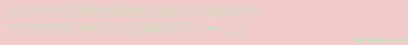 AGildiatituldblotl Font – Green Fonts on Pink Background
