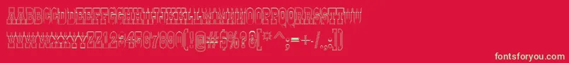 AGildiatituldblotl Font – Green Fonts on Red Background