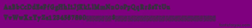 Collegebytes-fontti – mustat fontit violetilla taustalla