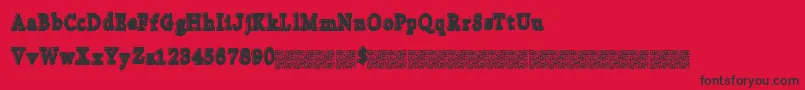 Collegebytes Font – Black Fonts on Red Background