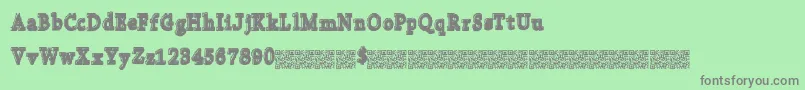 Collegebytes Font – Gray Fonts on Green Background