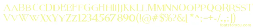 ModernSerif-fontti – keltaiset fontit