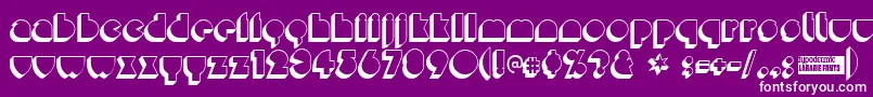 Misirlouday Font – White Fonts on Purple Background