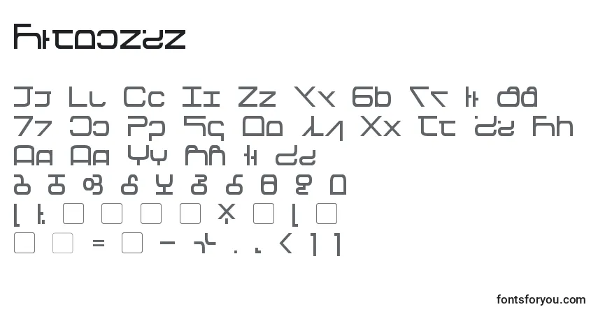 Schriftart Tirolese – Alphabet, Zahlen, spezielle Symbole