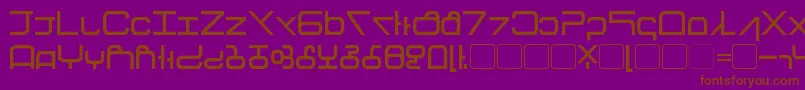 Tirolese Font – Brown Fonts on Purple Background