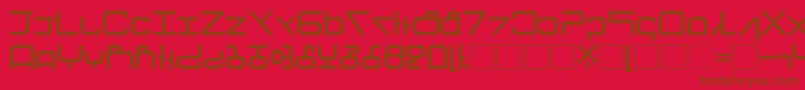 Шрифт Tirolese – коричневые шрифты на красном фоне
