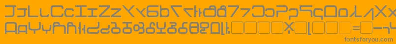 Tirolese Font – Gray Fonts on Orange Background