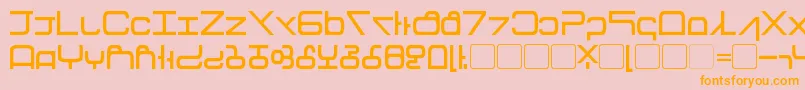 Tirolese Font – Orange Fonts on Pink Background