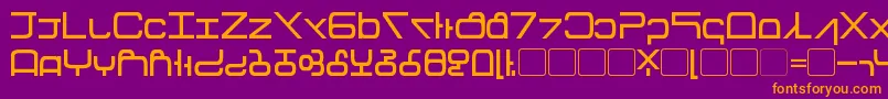 Tirolese Font – Orange Fonts on Purple Background