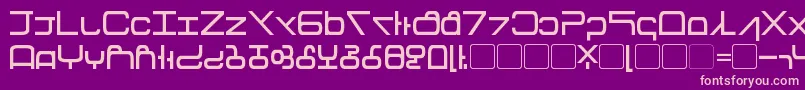Tirolese Font – Pink Fonts on Purple Background