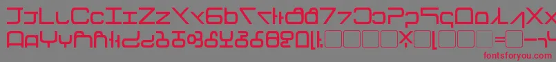 Tirolese Font – Red Fonts on Gray Background