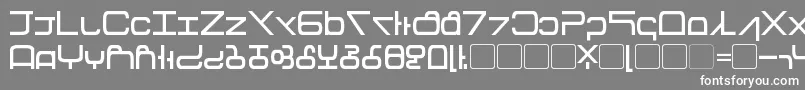 フォントTirolese – 灰色の背景に白い文字