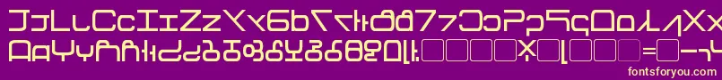 Tirolese Font – Yellow Fonts on Purple Background