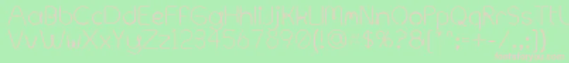 MetalSpagetti Font – Pink Fonts on Green Background