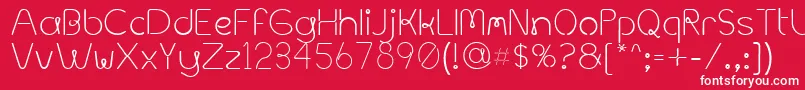 MetalSpagetti Font – White Fonts on Red Background