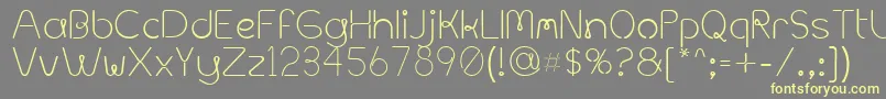 MetalSpagetti Font – Yellow Fonts on Gray Background