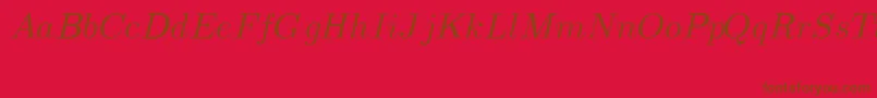 Шрифт CmMathItalic – коричневые шрифты на красном фоне
