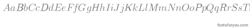 CmMathItalic-fontti – harmaat fontit