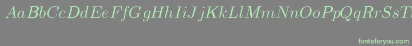 Шрифт CmMathItalic – зелёные шрифты на сером фоне