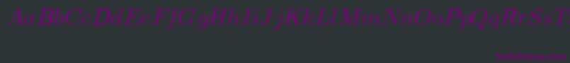 CmMathItalic Font – Purple Fonts on Black Background