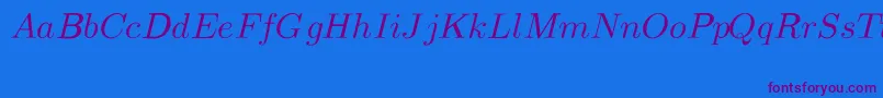 fuente CmMathItalic – Fuentes Moradas Sobre Fondo Azul