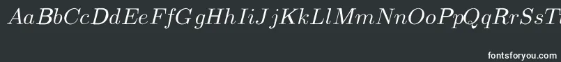 Czcionka CmMathItalic – białe czcionki