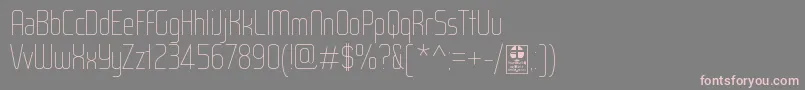 More about WoxModelistHairlineDemo Font WoxModelistHairlineDemo Font – Pink Fonts on Gray Background