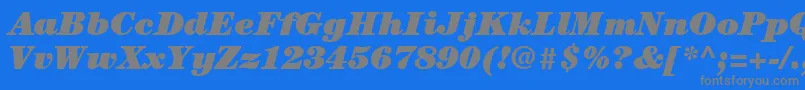 fuente ItcCenturyLtUltraItalic – Fuentes Grises Sobre Fondo Azul