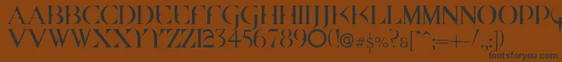 Dsquakec Font – Black Fonts on Brown Background