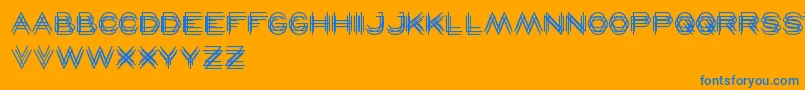 Maverick Font – Blue Fonts on Orange Background