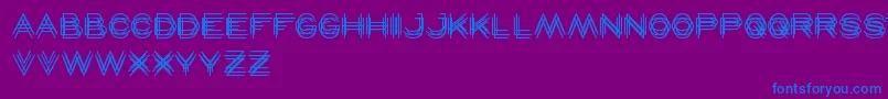 Maverick Font – Blue Fonts on Purple Background