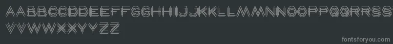 Czcionka Maverick – szare czcionki na czarnym tle