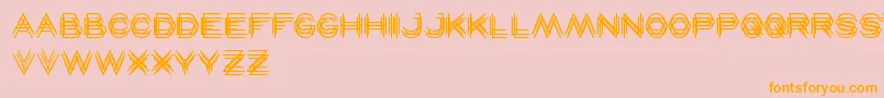 Maverick Font – Orange Fonts on Pink Background