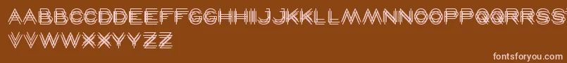 Maverick Font – Pink Fonts on Brown Background