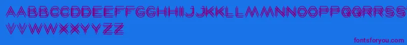 Maverick Font – Purple Fonts on Blue Background